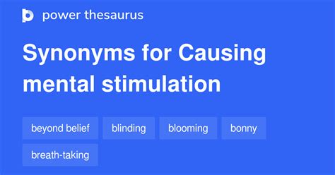 mental stimulation synonym.
